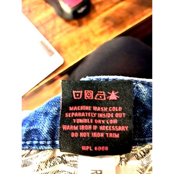 Rock & Roll Denim Skirt Women’s  Blue Jean Zip Fly Belt Studded‎ Stars   3 SIZES - Picture 5 of 8